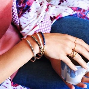 Gorjana Power Gemstone Cuff - Lapis & Gold